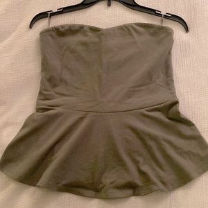 Express Peplum Strapless Top - Size Medium